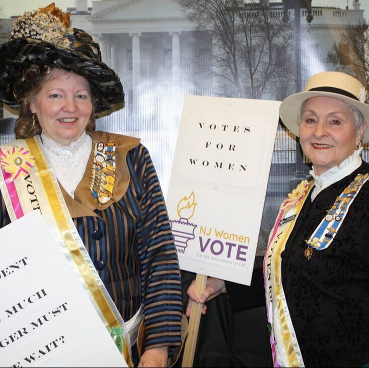 womens suffrage photo opp